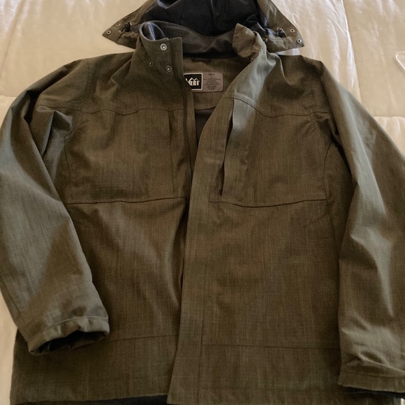 REI hooded rain jacket - Picture 1 of 5